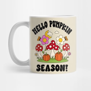 Hello Pumpkin Season Fall Shirt Design Mug